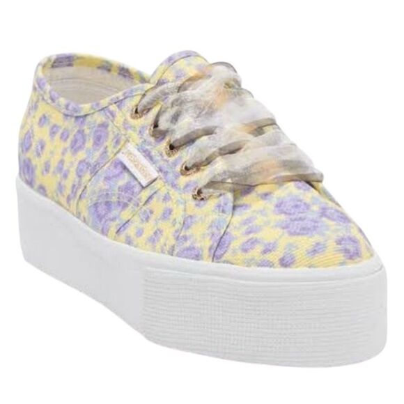 SUPERGA Low Top Platform Sneaker In Purple Rain - 40 - Picture 1 of 8